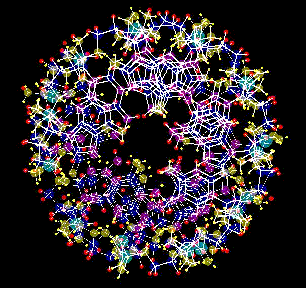 An STR3DI32.EXE Molecular Model - from the x-ray data